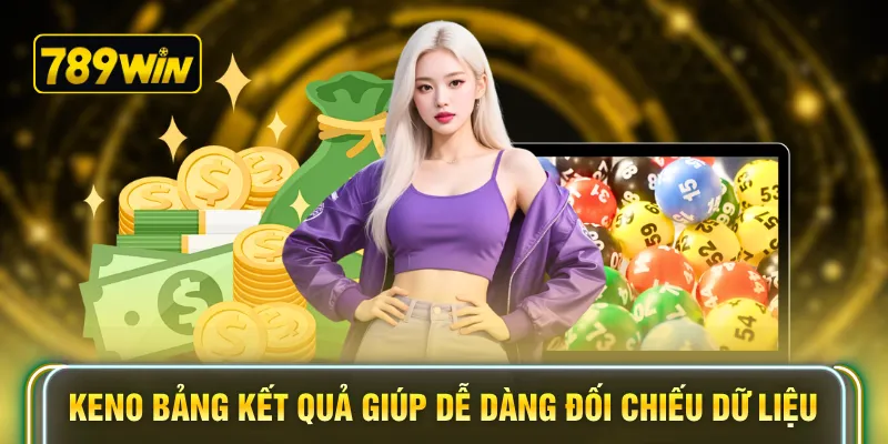 Keno bảng kết quả giúp dễ dàng đối chiếu dữ liệu