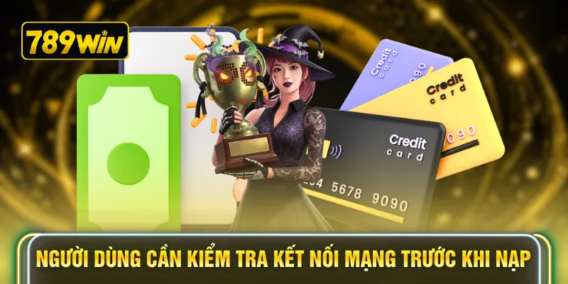 Người dùng cần kiểm tra kết nối mạng trước khi nạp